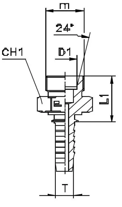 Фитинг DKO-S прямой DN06 M14x1.5 (Ш)